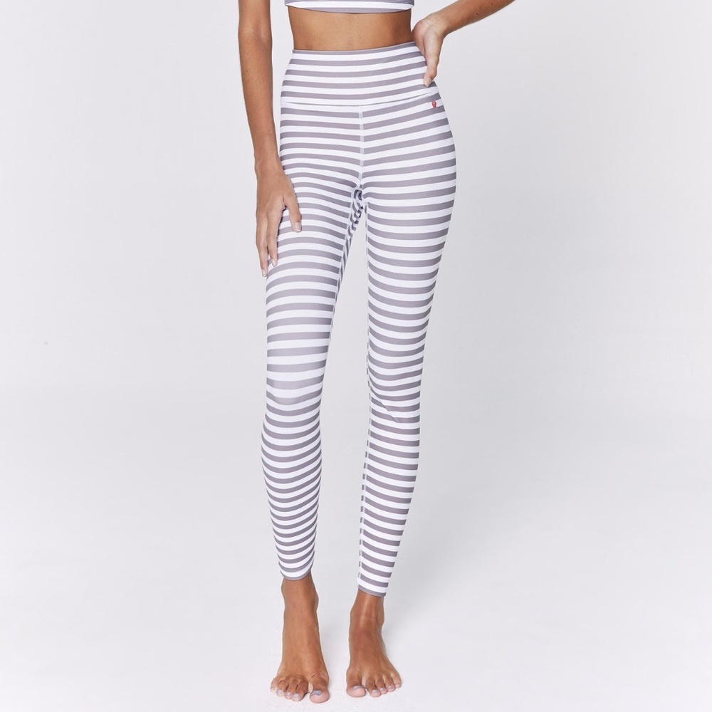 Spiritual Gangster Striped Perfect 7/8 Active Legg